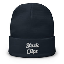 Load image into Gallery viewer, Stack Clips Embroidered Beanie