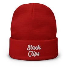 Load image into Gallery viewer, Stack Clips Embroidered Beanie